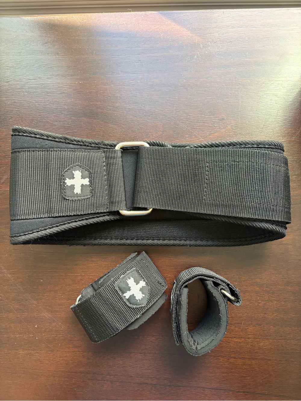 Harbinger Weightlifting SET: 4” Belt and Adjustable Wrist Wraps